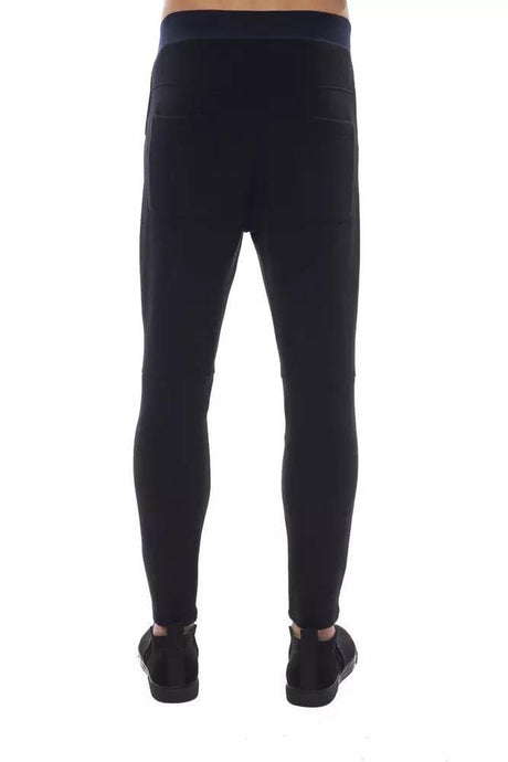 Nicolo Tonetto Black Viscose Men Pant - Hilstor