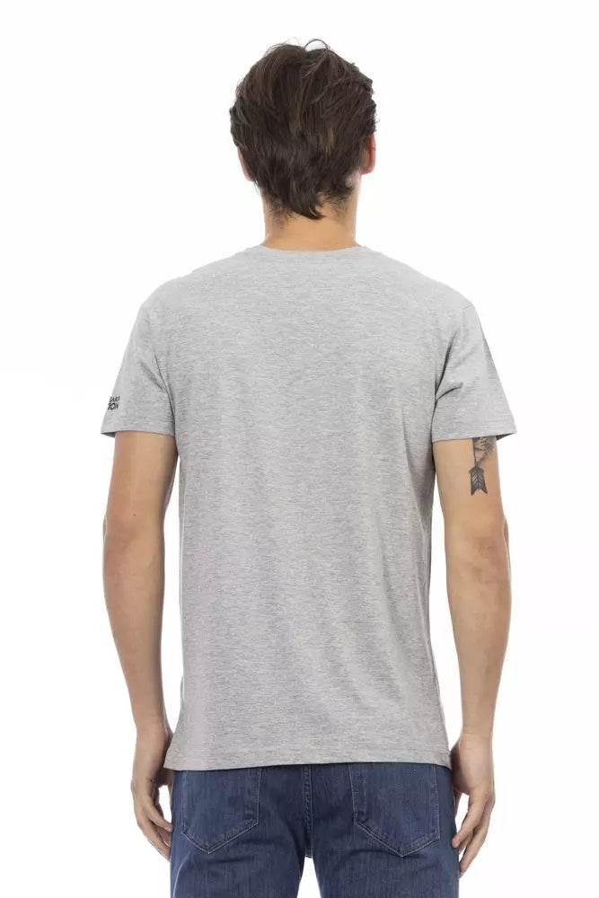 Trussardi Action Gray Cotton Men's T-Shirt - Hilstor