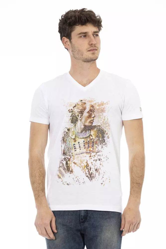 Trussardi Action Elegant V-Neck Short Sleeve T-Shirt - Hilstor