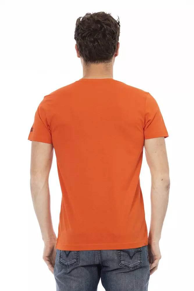 Trussardi Action Red Cotton Men T-Shirt - Hilstor