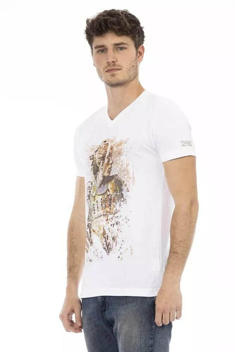 Trussardi Action Elegant V-Neck Short Sleeve T-Shirt - Hilstor