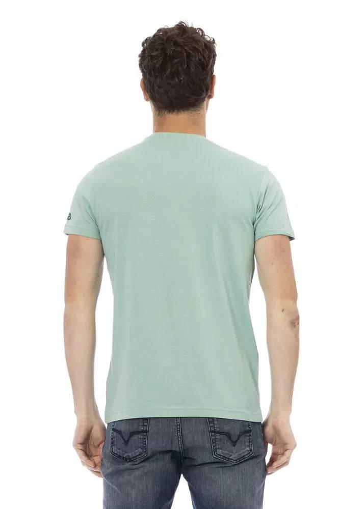 Trussardi Action Green Cotton Men T-Shirt - Hilstor