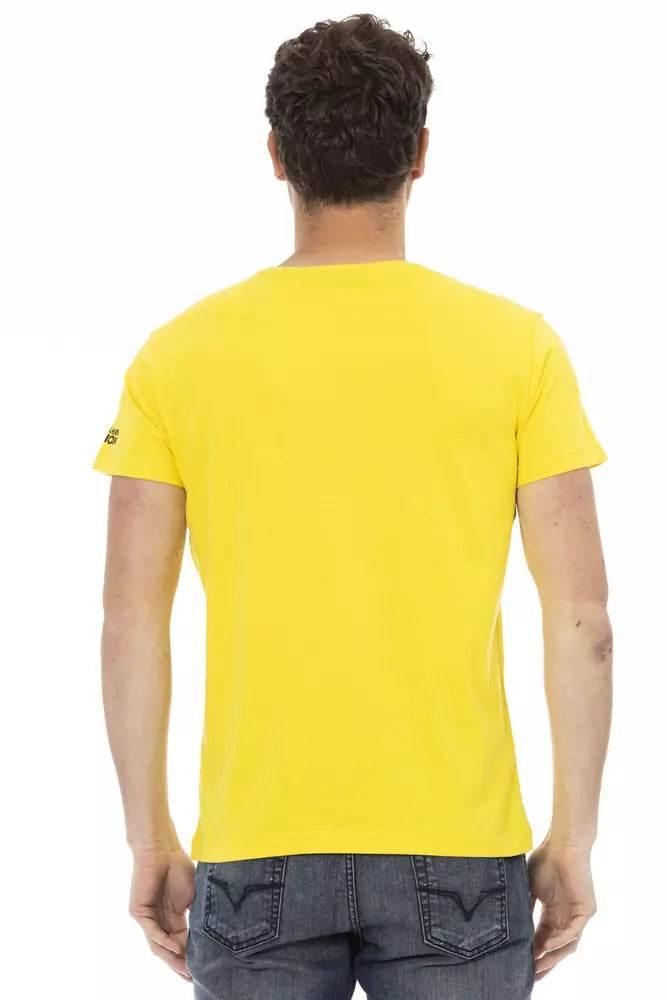 Trussardi Action Yellow Cotton Men T-Shirt - Hilstor