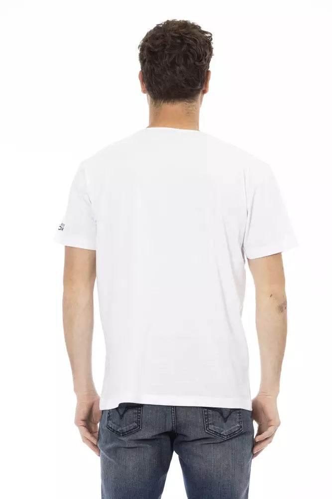 Trussardi Action White Cotton Men's T-Shirt - Hilstor
