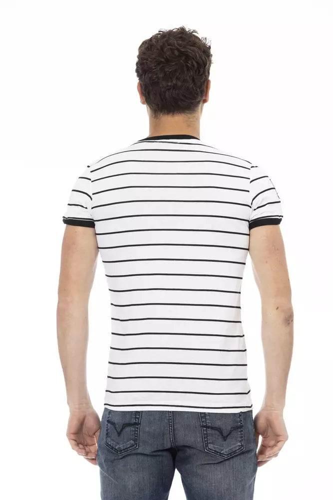 Trussardi Action White Cotton Men T-Shirt - Hilstor