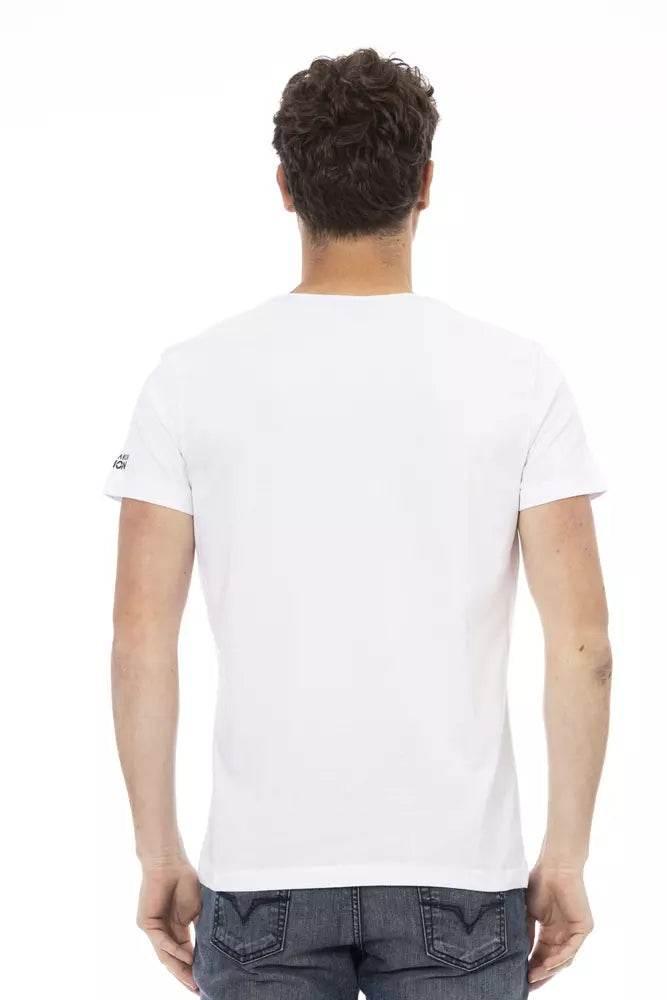 Trussardi Action White Cotton Men's T-Shirt - Hilstor