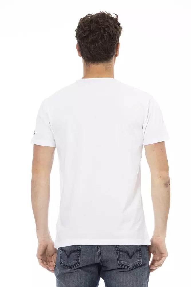 Trussardi Action White Cotton Men T-Shirt - Hilstor