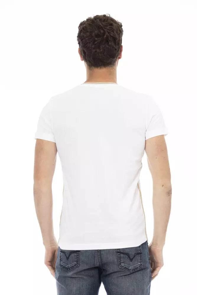 Trussardi Action White Cotton Men T-Shirt - Hilstor