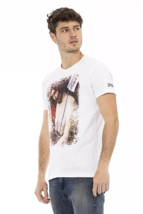 Trussardi Action White Cotton Men's T-Shirt - Hilstor
