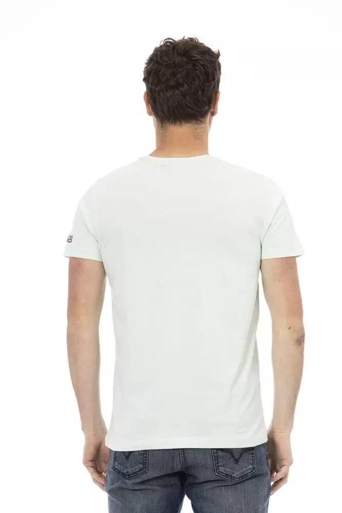 Trussardi Action Light Blue Cotton Men T-Shirt - Hilstor