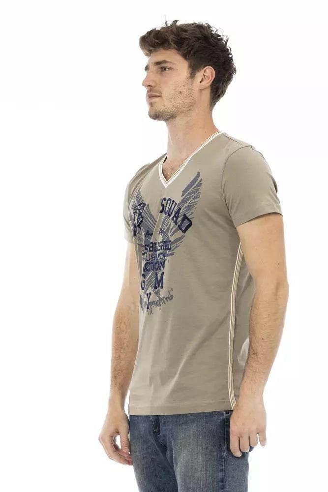 Trussardi Action Green Cotton Men's T-Shirt - Hilstor