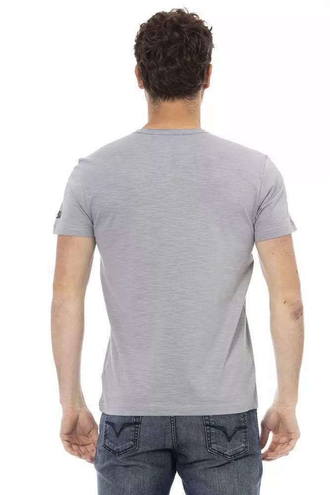 Trussardi Action Gray Cotton Men's T-Shirt - Hilstor