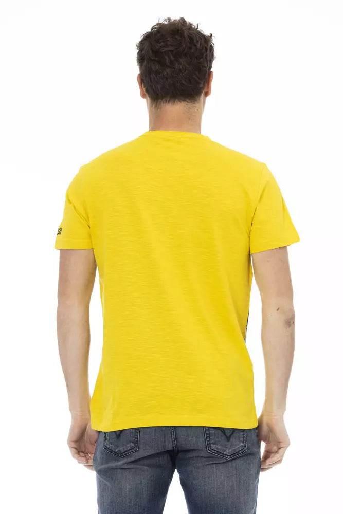 Trussardi Action Yellow Cotton Men T-Shirt - Hilstor