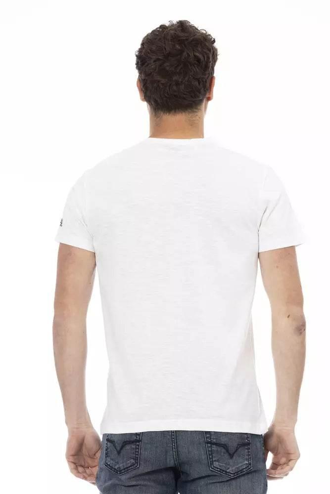 Trussardi Action White Cotton Men's T-Shirt - Hilstor