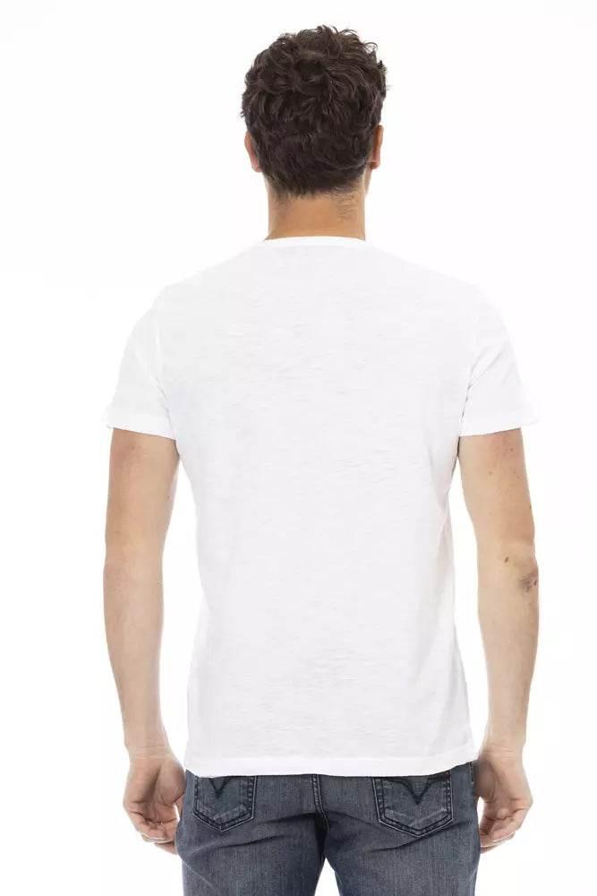 Trussardi Action White Cotton Men's T-Shirt - Hilstor