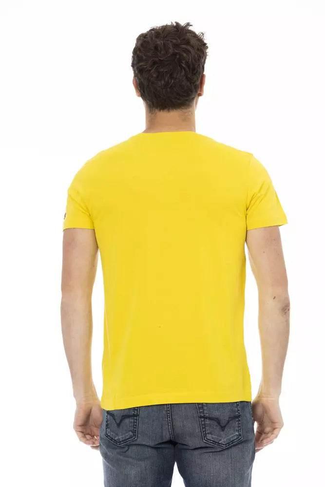 Trussardi Action Yellow Cotton Men T-Shirt - Hilstor