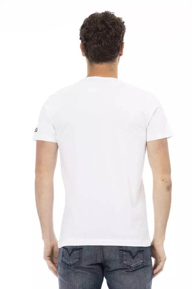 Trussardi Action White Cotton Men T-Shirt - Hilstor