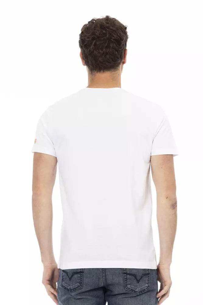 Trussardi Action White Cotton Men T-Shirt - Hilstor