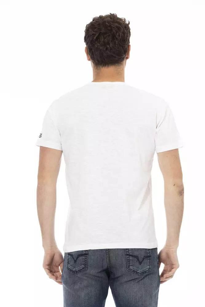 Trussardi Action White Cotton Men T-Shirt - Hilstor