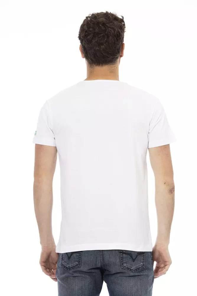 Trussardi Action White Cotton Men's T-Shirt - Hilstor
