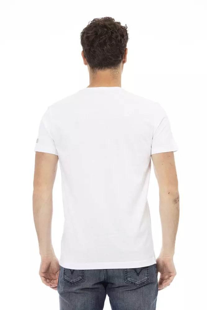 Trussardi Action White Cotton Men T-Shirt - Hilstor