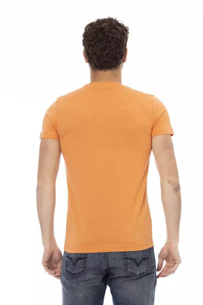 Trussardi Action Orange Cotton Men T-Shirt - Hilstor