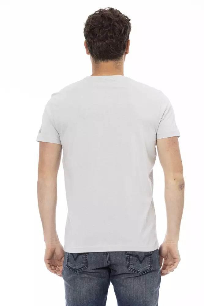 Trussardi Action Gray Cotton Men T-Shirt - Hilstor