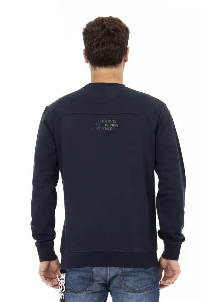 Automobili Lamborghini Blue Cotton Men Sweater - Hilstor