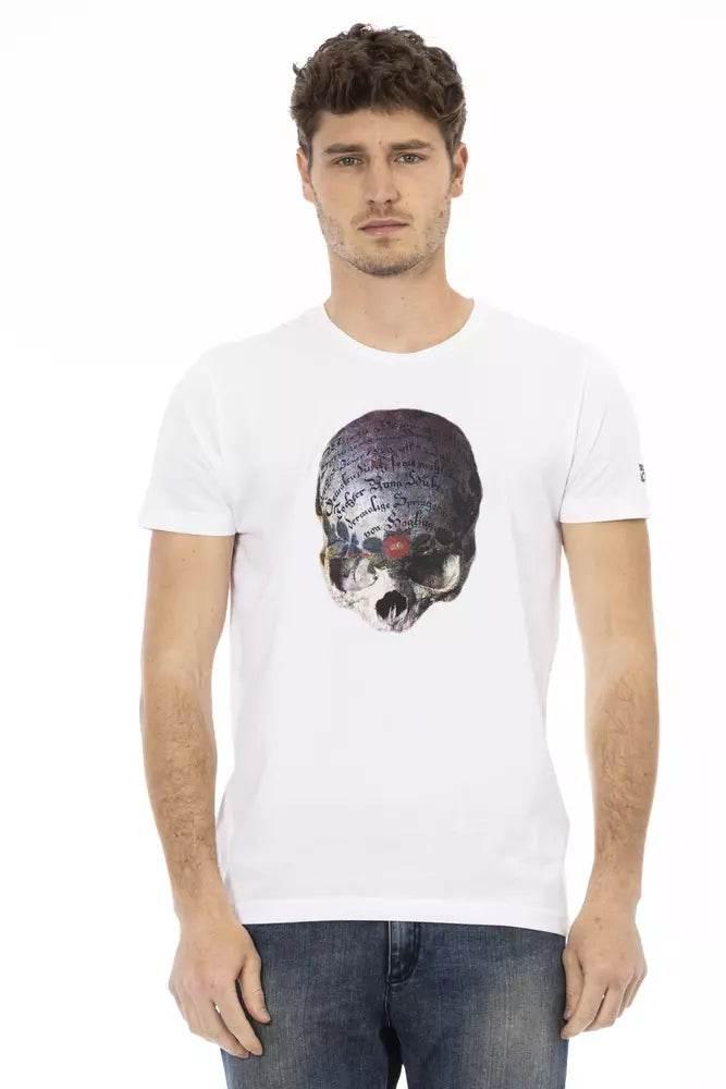 Trussardi Action White Cotton Men T-Shirt - Hilstor