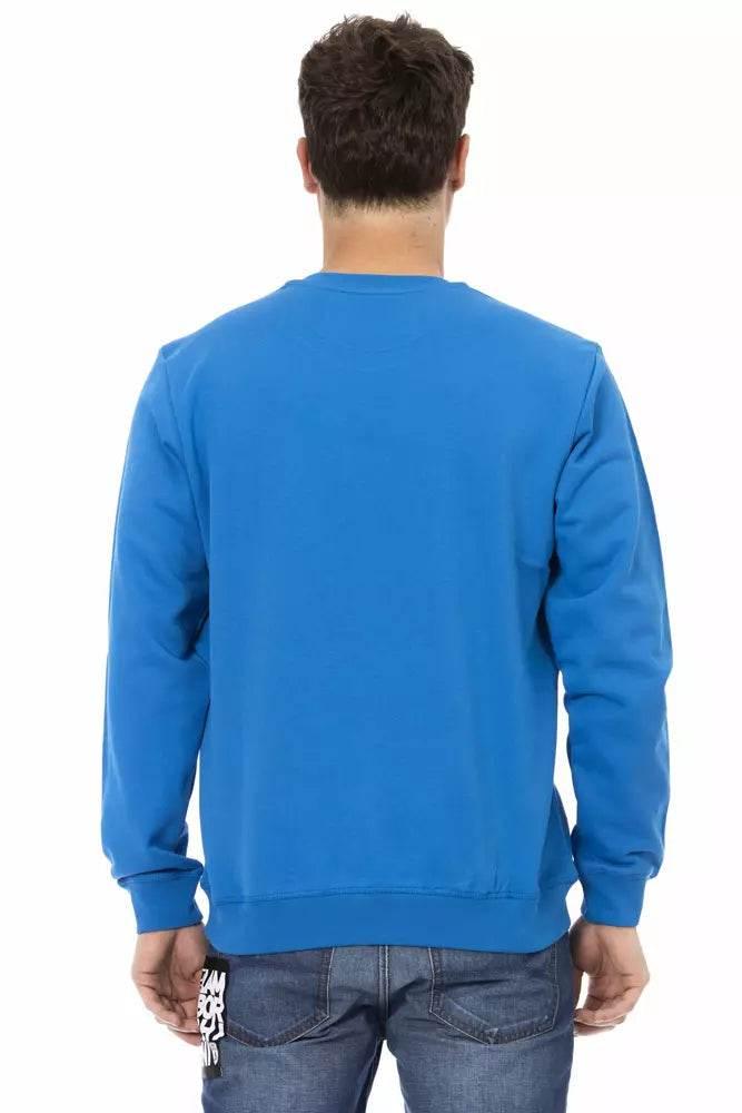 Automobili Lamborghini Blue Cotton Men Sweater - Hilstor