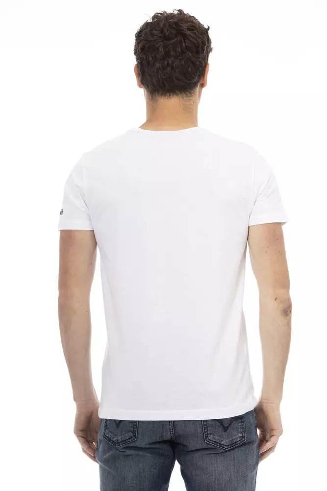 Trussardi Action White Cotton Men T-Shirt - Hilstor