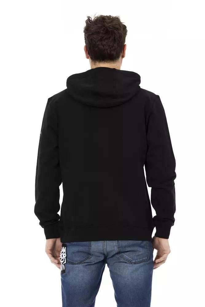 Automobili Lamborghini Black Cotton Men's Hooded Sweater - Hilstor