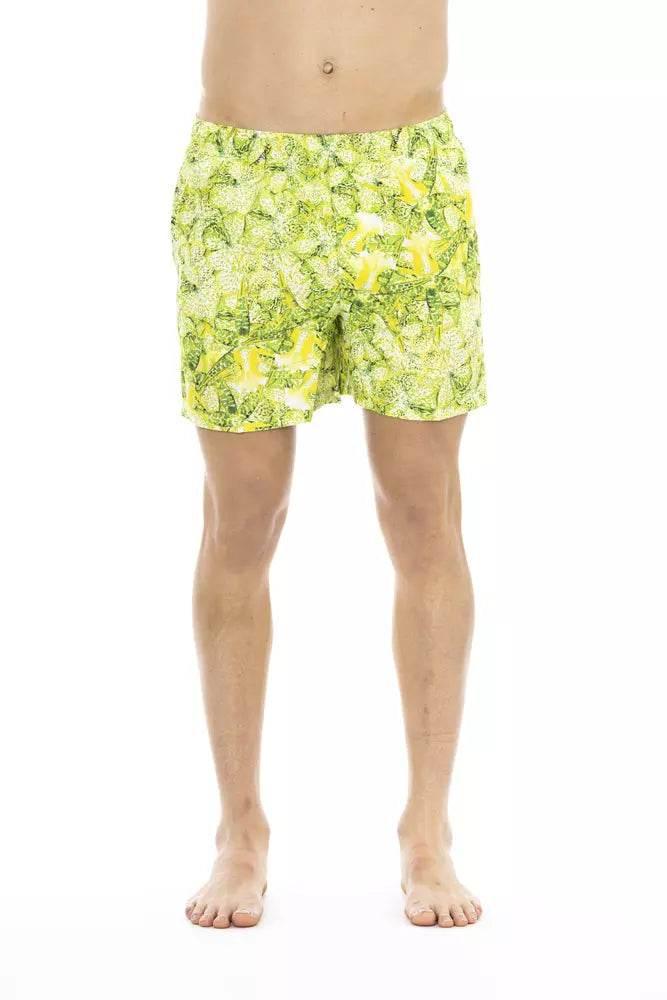 Just Cavalli Green Polyester Men Swim Short - Hilstor