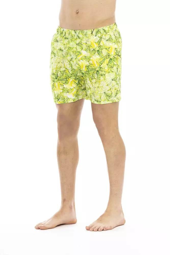 Just Cavalli Green Polyester Men Swim Short - Hilstor