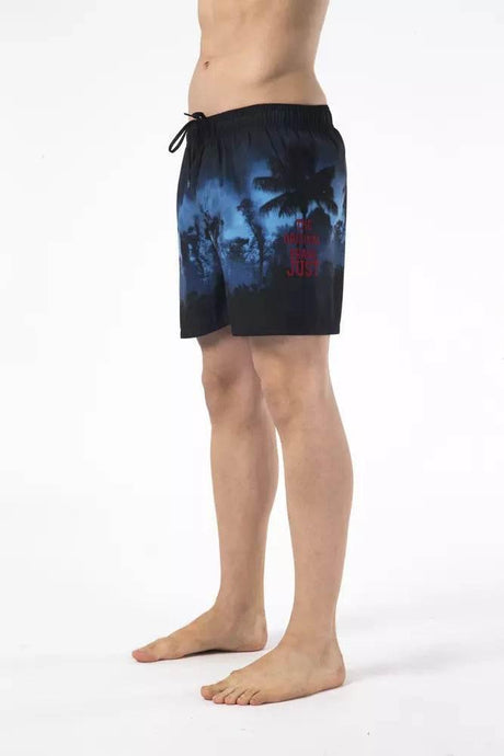 Just Cavalli Black Polyester Men Swim Short - Hilstor