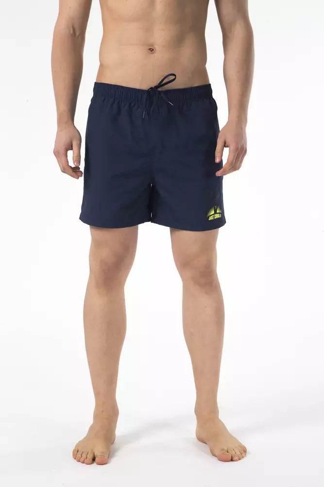 Just Cavalli Blue Nylon Men Swim Short - Hilstor