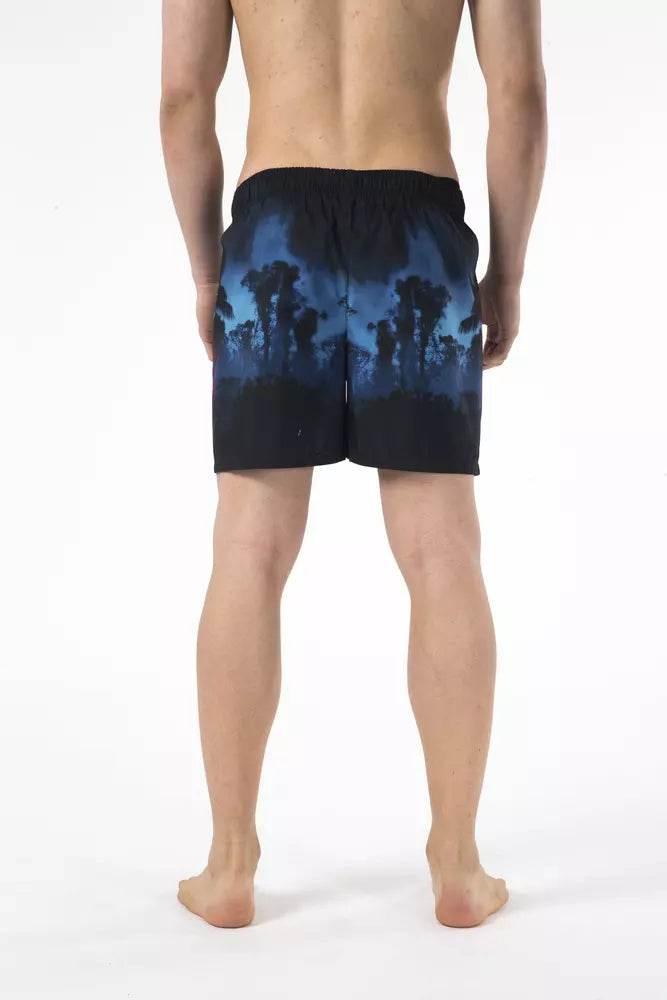 Just Cavalli Black Polyester Men Swim Short - Hilstor