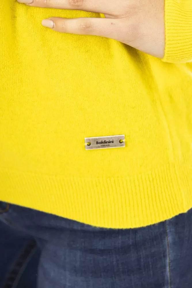 Baldinini Trend Yellow Cashmere Women Sweater - Hilstor