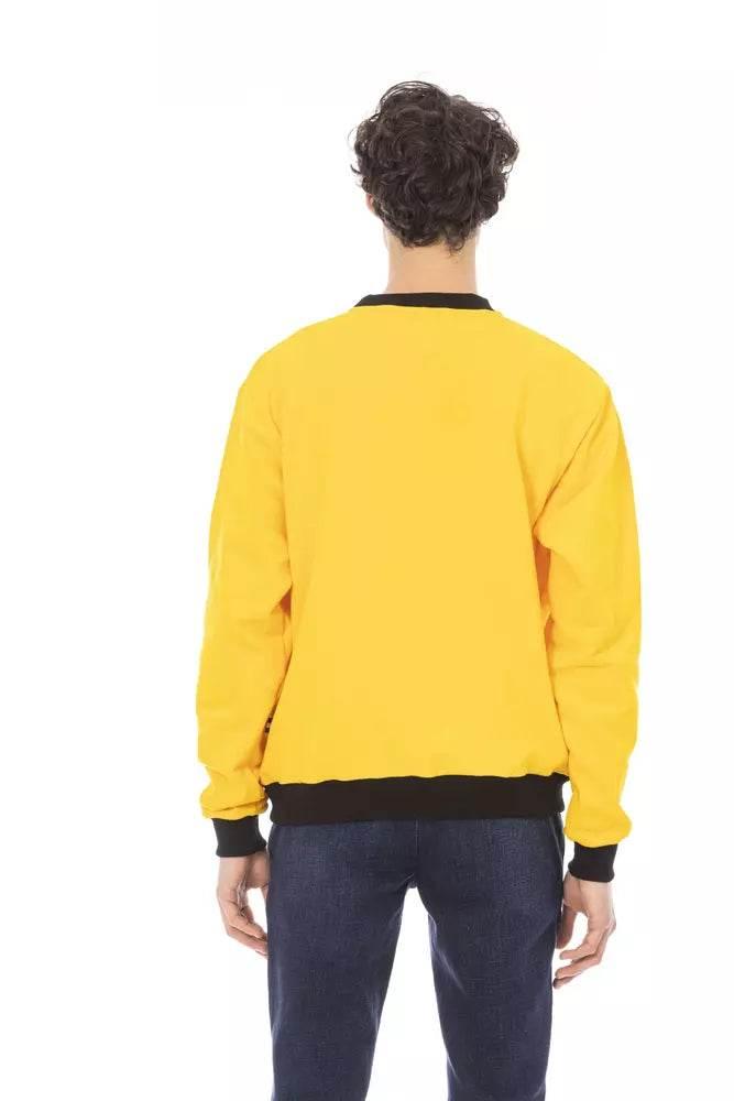 Baldinini Trend Yellow Cotton Men Sweater - Hilstor