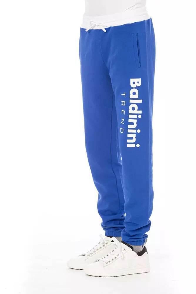 Baldinini Trend Blue Cotton Men's Sport Pant - Hilstor
