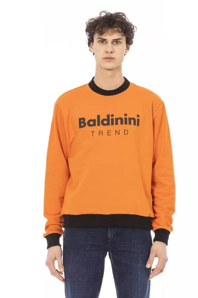 Baldinini Trend Orange Cotton Men Sweater - Hilstor
