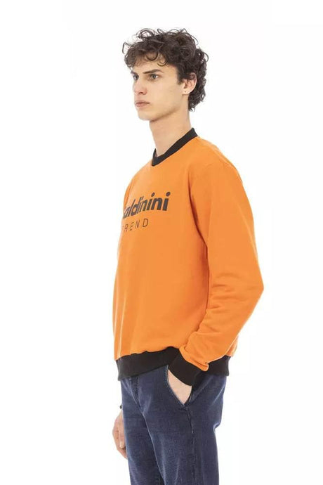 Baldinini Trend Orange Cotton Men Sweater - Hilstor