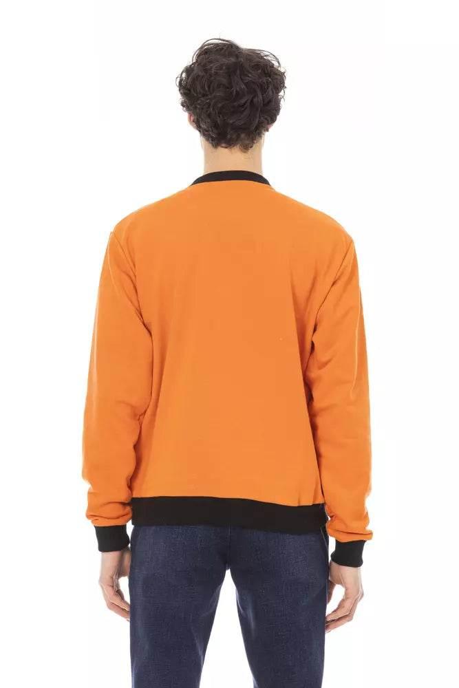 Baldinini Trend Orange Cotton Men Sweater - Hilstor