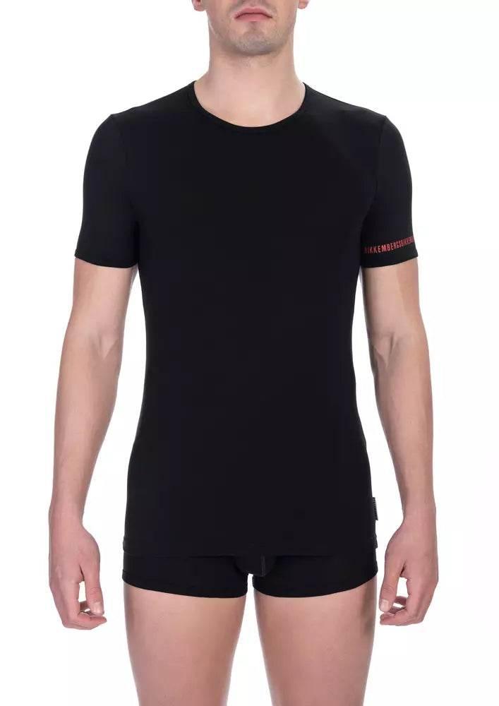 Bikkembergs Black Cotton Men T-Shirt Twin Pack - Hilstor