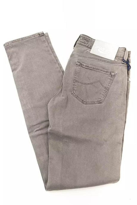Jacob Cohen Gray Cotton Women Jeans - Hilstor
