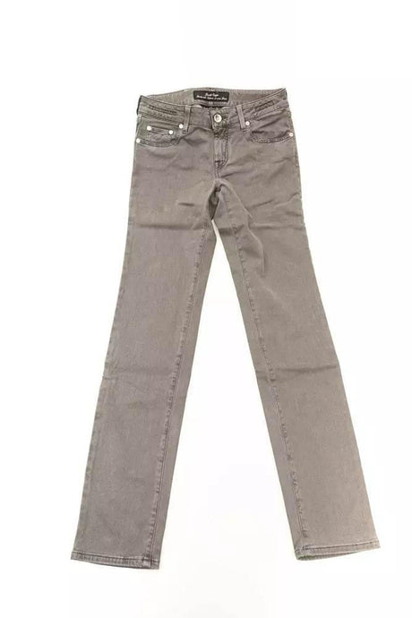 Jacob Cohen Gray Cotton Women Jeans - Hilstor