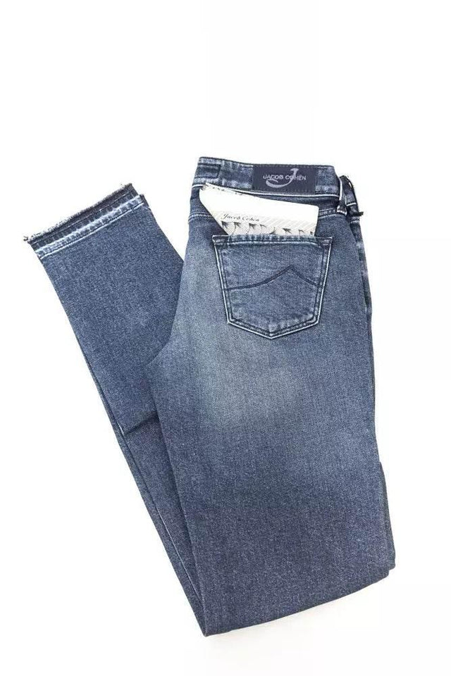 Jacob Cohen Blue Cotton Women Jeans - Hilstor