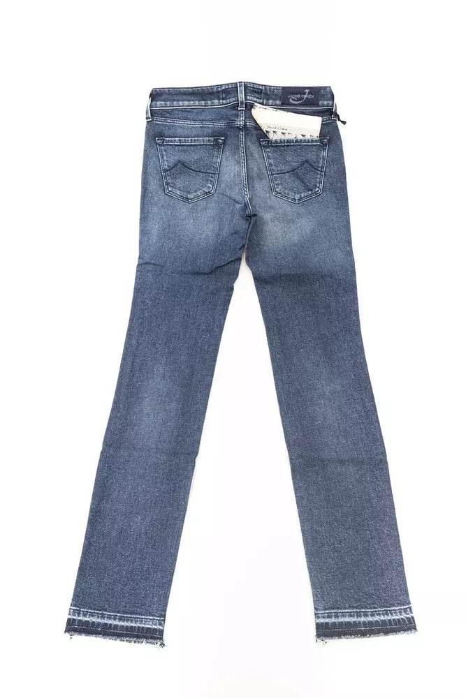 Jacob Cohen Blue Cotton Women Jeans - Hilstor