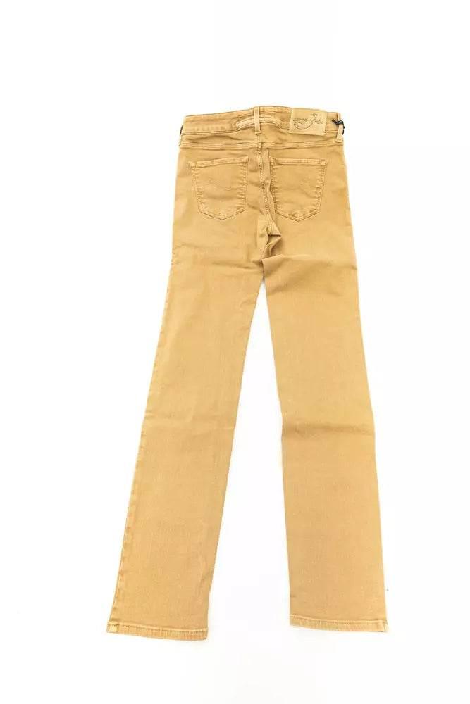 Jacob Cohen Beige Cotton Women Jeans - Hilstor
