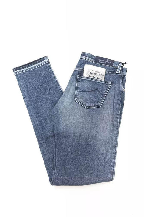Jacob Cohen Blue Cotton Women Jeans - Hilstor